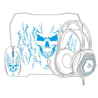 Kit Gamer 3 en 1 Mouse+Auricular+Pad Brain3 ENT G1005-3NBOOK