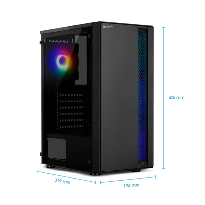 Gabinete Gamer ATX RGB 3 Coolers Rainbow Active ENC 3000