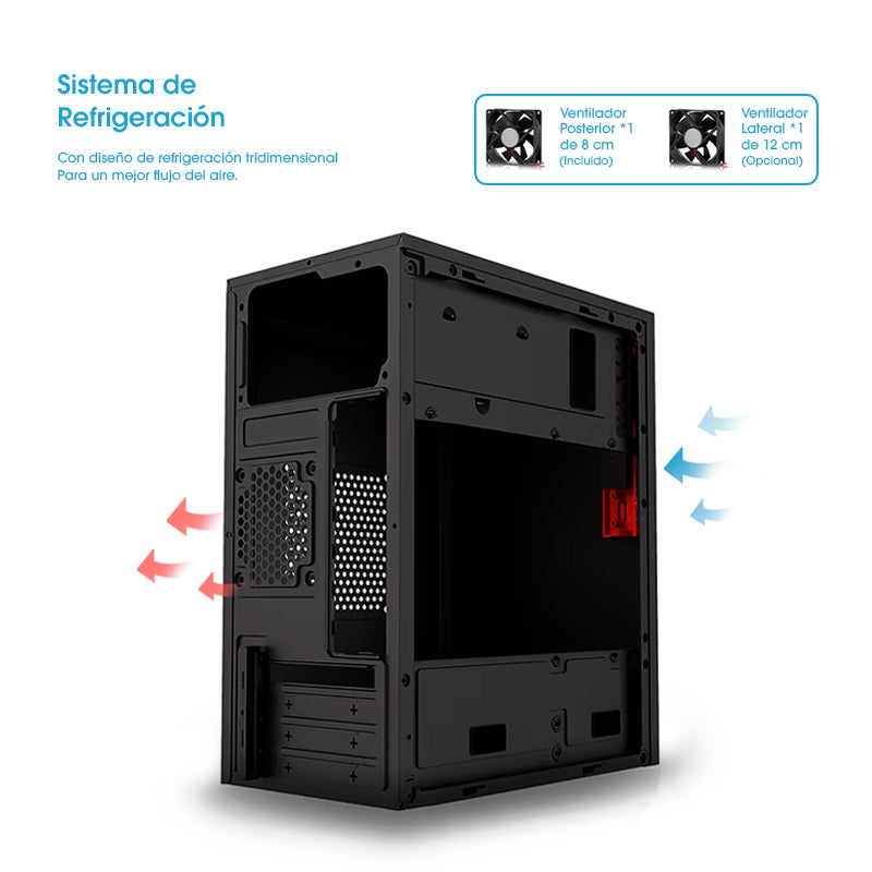 Gabinete Oficina MATX con Fuente de 230W Ultra ENC 1001