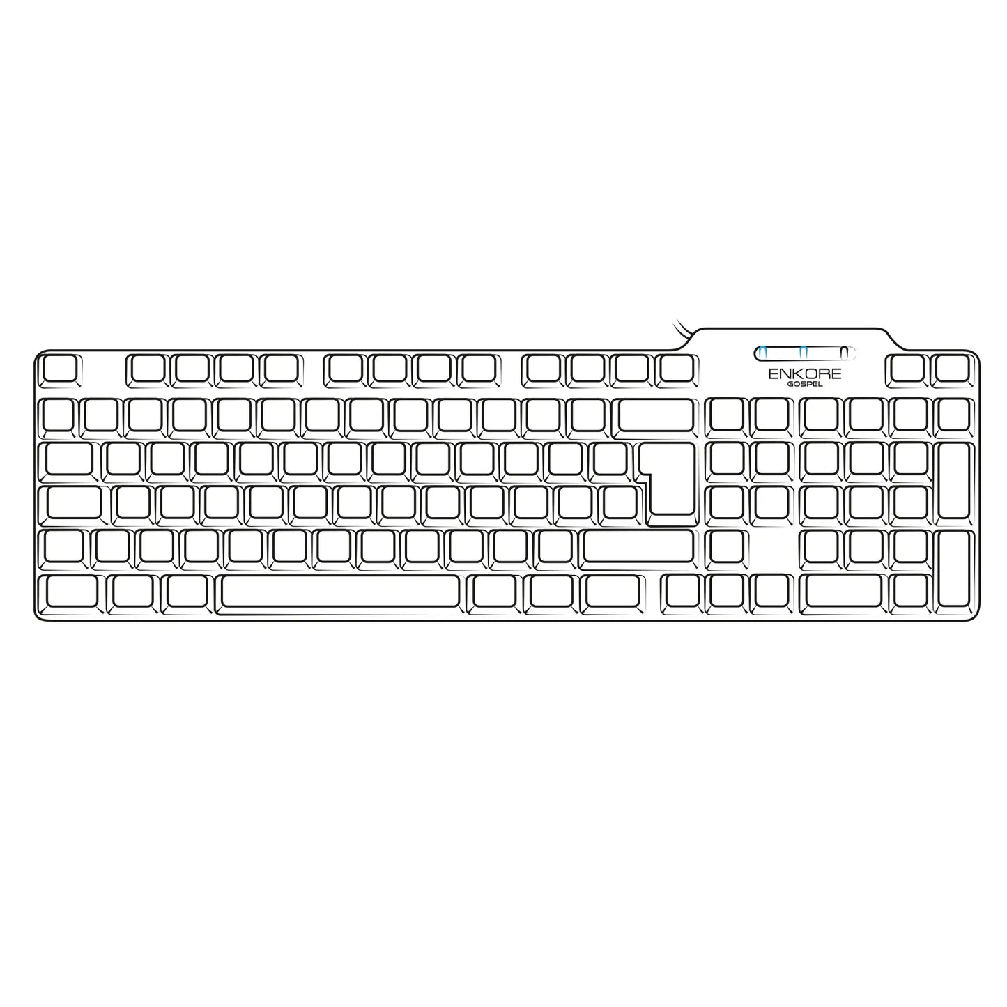 Teclado Oficina Alámbrico Gospel ENK 300